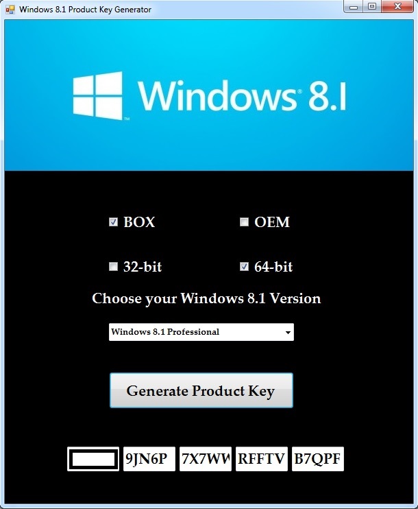 windows 8.1 pro serial key 64 bit