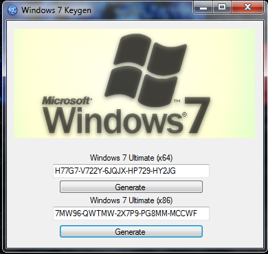 Microsoft windows 7 key code